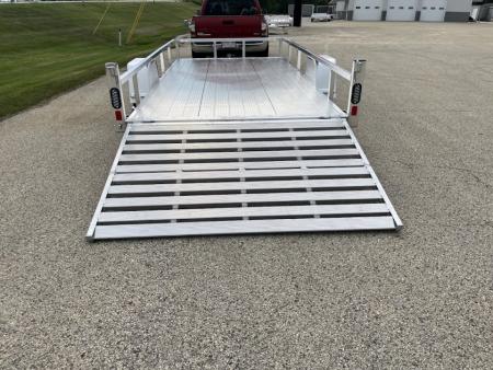 New 2027 Black Rhino Aluminum 81"X14' LSS714A w/ Bi-Fold Gate (ATV / UTV / Side by Side) Utility Trailer