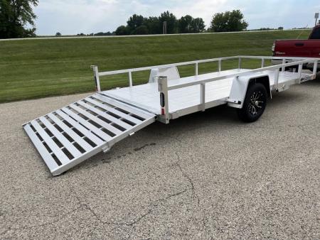 New 2027 Black Rhino Aluminum 81"X14' LSS714A w/ Bi-Fold Gate (ATV / UTV / Side by Side) Utility Trailer