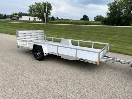 New 2027 Black Rhino Aluminum 81 X14' LSS714A w/ Bi-Fold Gate (ATV / UTV / Side by Side) Utility Trailer