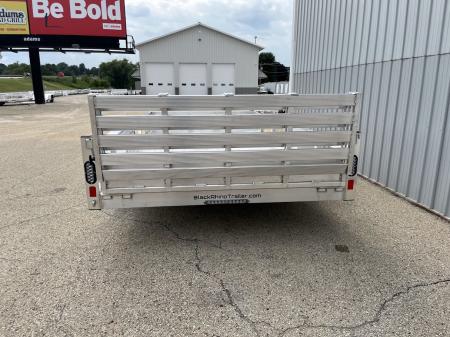 New 2027 Black Rhino Aluminum 81"X14' LSS714A-5K w/ Brakes, Toolbox & Bi-Fold Gate (UTV / Side by Side) Utility Trailer