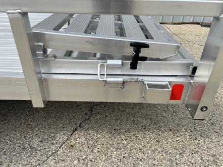 New 2027 Black Rhino Aluminum 81"X14' LSS714A-5K w/ Brakes, Toolbox & Bi-Fold Gate (UTV / Side by Side) Utility Trailer