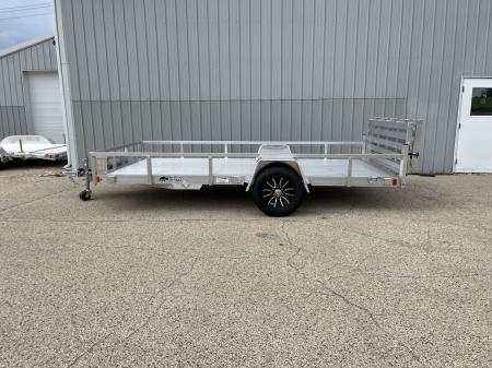 New 2027 Black Rhino Aluminum 81"X14' LSS714A-5K w/ Brakes, Toolbox & Bi-Fold Gate (UTV / Side by Side) Utility Trailer