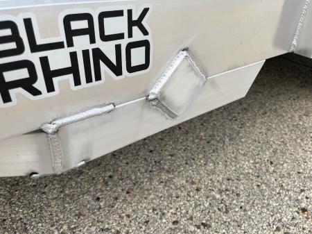 New 2027 Black Rhino Aluminum 81"X14' LSS714A-5K w/ Brakes, Toolbox & Bi-Fold Gate (UTV / Side by Side) Utility Trailer