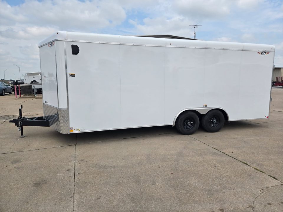 New 2027 H&H Trailers 8.5x20 HH Series Round Top V-Nose 10K Cargo / Enclosed Trailer