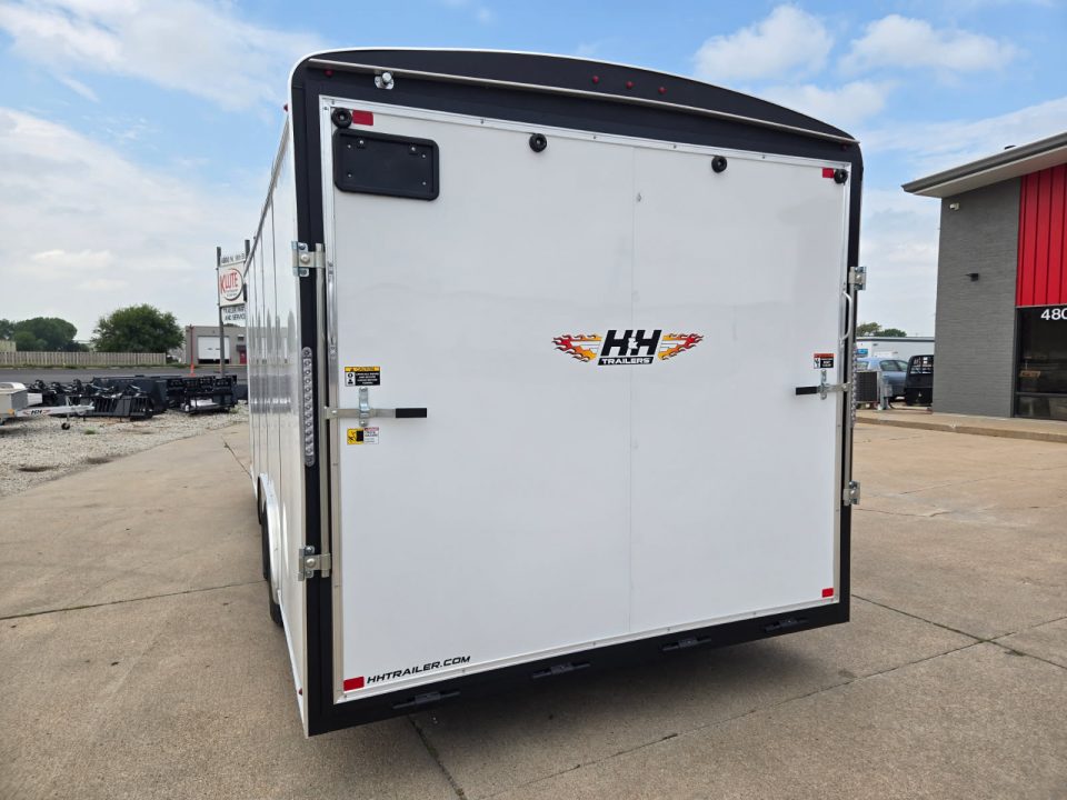 New 2027 H&H Trailers 8.5x20 HH Series Round Top V-Nose 10K Cargo / Enclosed Trailer