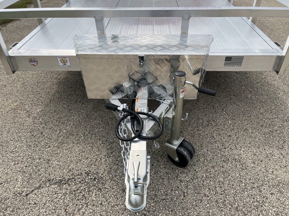 New 2027 Black Rhino Aluminum 81"X14' LSS714A-5K w/ Brakes, Toolbox & Bi-Fold Gate (UTV / Side by Side) Utility Trailer