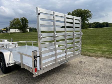 New 2027 Black Rhino Aluminum 81"X14' LSS714A-5K w/ Brakes, Toolbox & Bi-Fold Gate (UTV / Side by Side) Utility Trailer