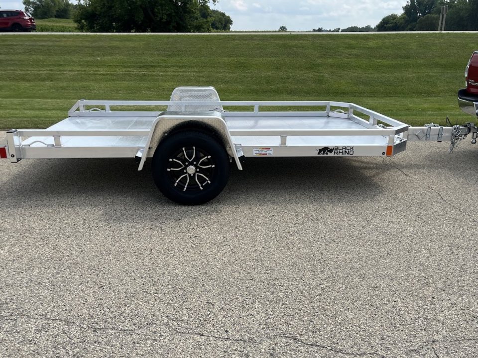 New 2027 Black Rhino Aluminum 77"x12' TS8112A Low Profile (Equipment / ATV / UTV / Side by Side) Tilt Trailer