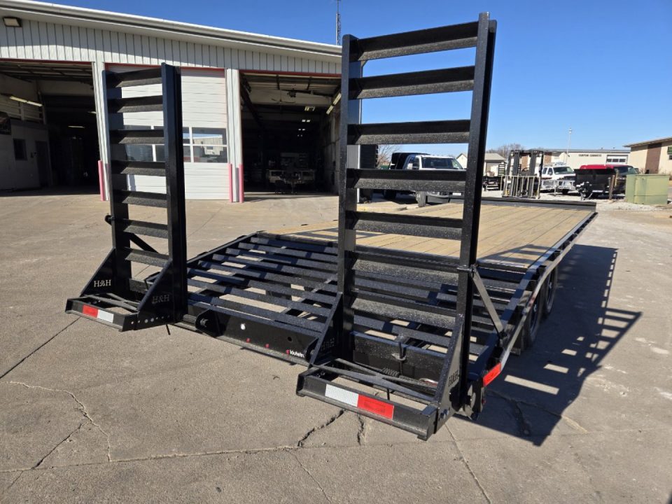New 2027 H&H Trailers 102x18+4 Standard Duty Dovetail Bumper Pull Deckover 14K Equipment Trailer