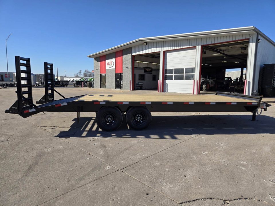 New 2027 H&H Trailers 102x18+4 Standard Duty Dovetail Bumper Pull Deckover 14K Equipment Trailer