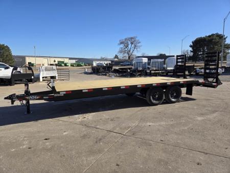 New 2027 H&H Trailers 102x18+4 Standard Duty Dovetail Bumper Pull Deckover 14K Equipment Trailer