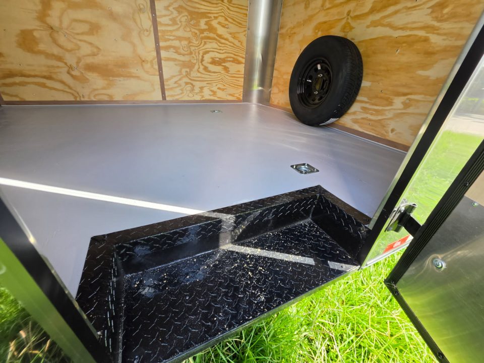 New 2027 Cargo Craft EF-8520 Cargo / Enclosed Trailer Black Out Sport Package Rear Wing Painted Floor Extra Height Spare Rack D Rings