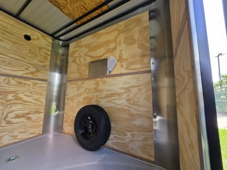 New 2027 Cargo Craft EF-8520 Cargo / Enclosed Trailer Black Out Sport Package Rear Wing Painted Floor Extra Height Spare Rack D Rings