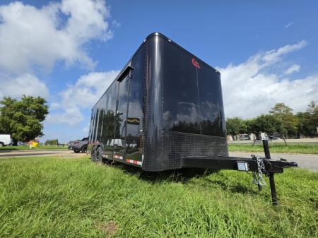 New 2027 Cargo Craft EF-8520 Cargo / Enclosed Trailer Black Out Sport Package Rear Wing Painted Floor Extra Height Spare Rack D Rings