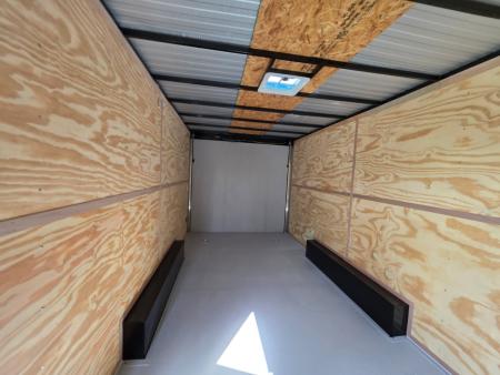 New 2027 Cargo Craft EF-8520 Cargo / Enclosed Trailer Black Out Sport Package Rear Wing Painted Floor Extra Height Spare Rack D Rings