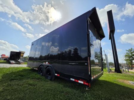 New 2027 Cargo Craft EF-8520 Cargo / Enclosed Trailer Black Out Sport Package Rear Wing Painted Floor Extra Height Spare Rack D Rings
