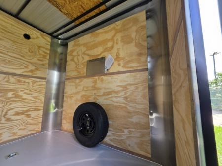 New 2027 Cargo Craft EF-8520 Cargo / Enclosed Trailer Black Out Sport Package Rear Wing Painted Floor Extra Height Spare Rack D Rings