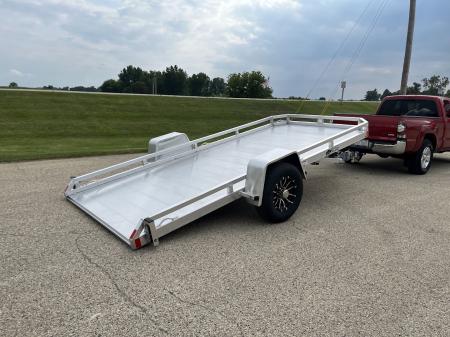 New 2027 Black Rhino Aluminum 77 x14' TS8114A-5K Low Profile w/ Brakes (ATV / UTV / Side by Side) Tilt Trailer