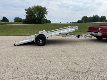 New 2027 Black Rhino Aluminum 77"x14' TS8114A-5K Low Profile w/ Brakes (ATV / UTV / Side by Side) Tilt Trailer