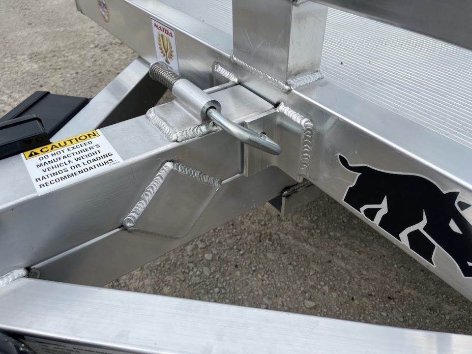 New 2027 Black Rhino Aluminum 77"x14' TS8114A-5K Low Profile w/ Brakes (ATV / UTV / Side by Side) Tilt Trailer