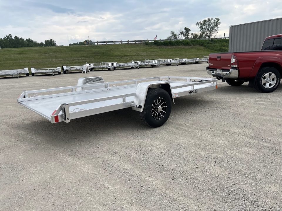 New 2027 Black Rhino Aluminum 77"x14' TS8114A-5K Low Profile w/ Brakes (ATV / UTV / Side by Side) Tilt Trailer