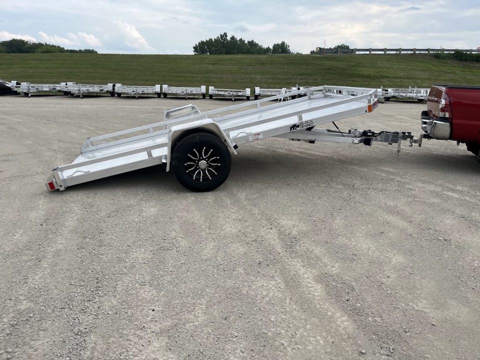 New 2027 Black Rhino Aluminum 77"x14' TS8114A-5K Low Profile w/ Brakes (ATV / UTV / Side by Side) Tilt Trailer