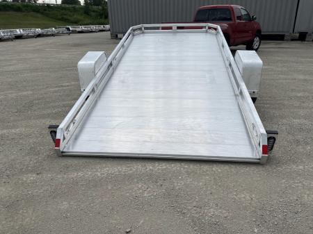 New 2027 Black Rhino Aluminum 77"x14' TS8114A-5K Low Profile w/ Brakes (ATV / UTV / Side by Side) Tilt Trailer