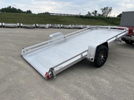 New 2027 Black Rhino Aluminum 77 x14' TS8114A-5K Low Profile w/ Brakes (ATV / UTV / Side by Side) Tilt Trailer
