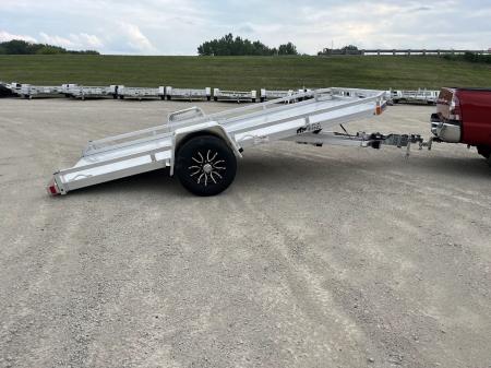 New 2027 Black Rhino Aluminum 77"x14' TS8114A-5K Low Profile w/ Brakes (ATV / UTV / Side by Side) Tilt Trailer