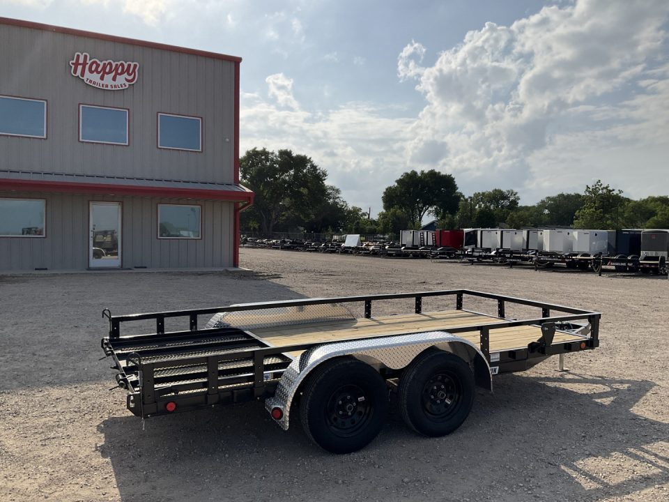 New 2027 PJ 77"x14' Tandem Axle Utility Trailer - UK