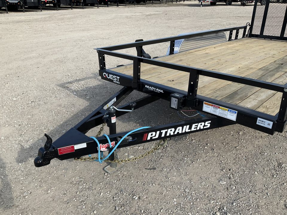 New 2027 PJ 77"x14' Tandem Axle Utility Trailer - UK