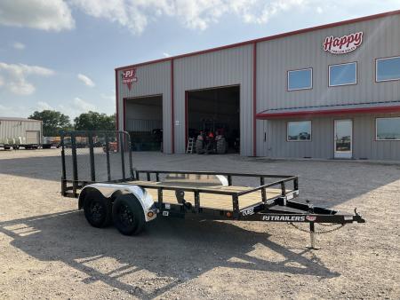 New 2027 PJ 77 x14' Tandem Axle Utility Trailer - UK