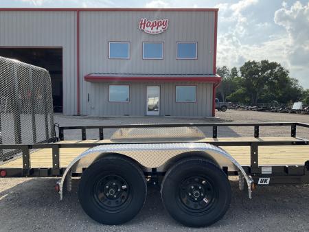 New 2027 PJ 77"x14' Tandem Axle Utility Trailer - UK