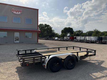 New 2027 PJ 77"x14' Tandem Axle Utility Trailer - UK