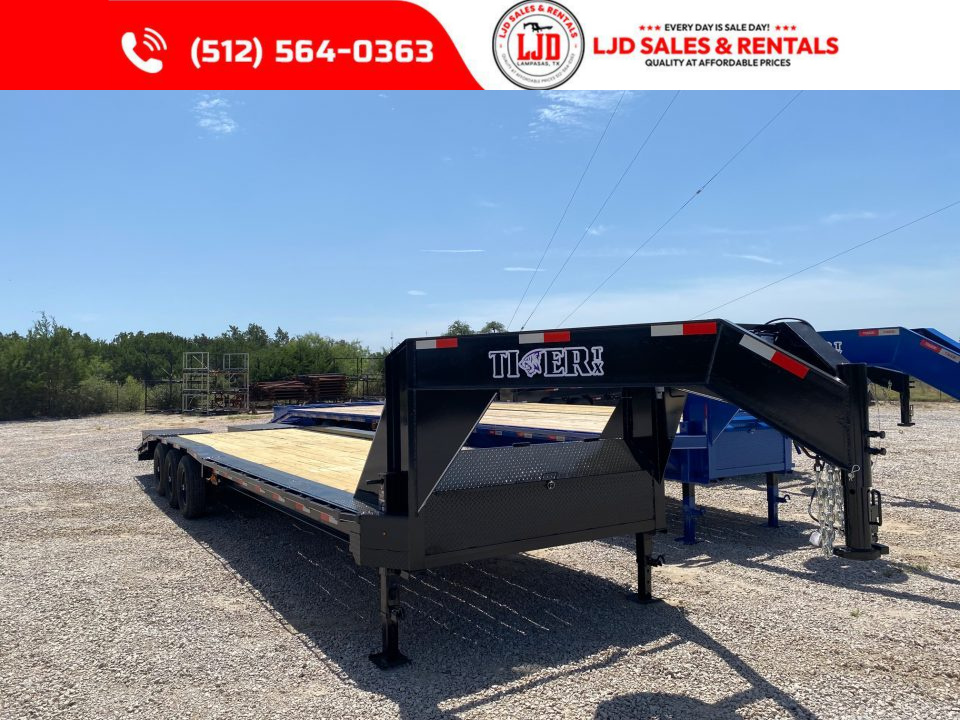 New 2026 Tiger - Gooseneck Drive Over Fender EquipmentTrailer 32'