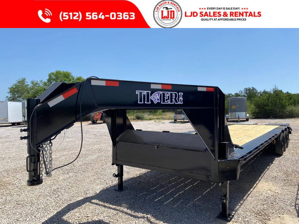 New 2026 Tiger - Gooseneck Drive Over Fender EquipmentTrailer 32'