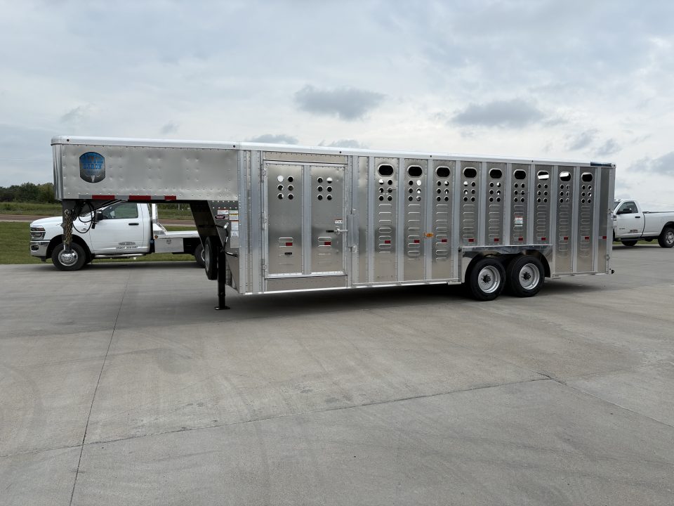 New 2027 Merritt 8x24 Cattle Baron Livestock Trailer Stock / Stock Combo Trailer