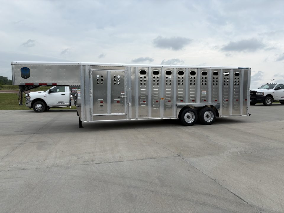 New 2027 Merritt 8x24 Cattle Baron Livestock Trailer Stock / Stock Combo Trailer