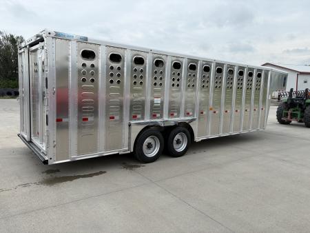 New 2027 Merritt 8x24 Cattle Baron Livestock Trailer Stock / Stock Combo Trailer