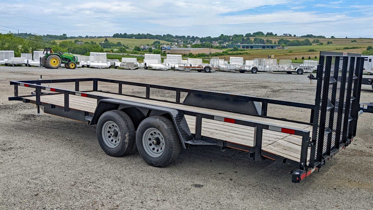 New 2027 Quality 7x18 General Duty Utility Trailer - 2' Dove