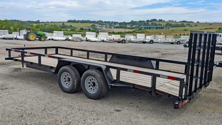 New 2027 Quality 7x18 General Duty Utility Trailer - 2' Dove