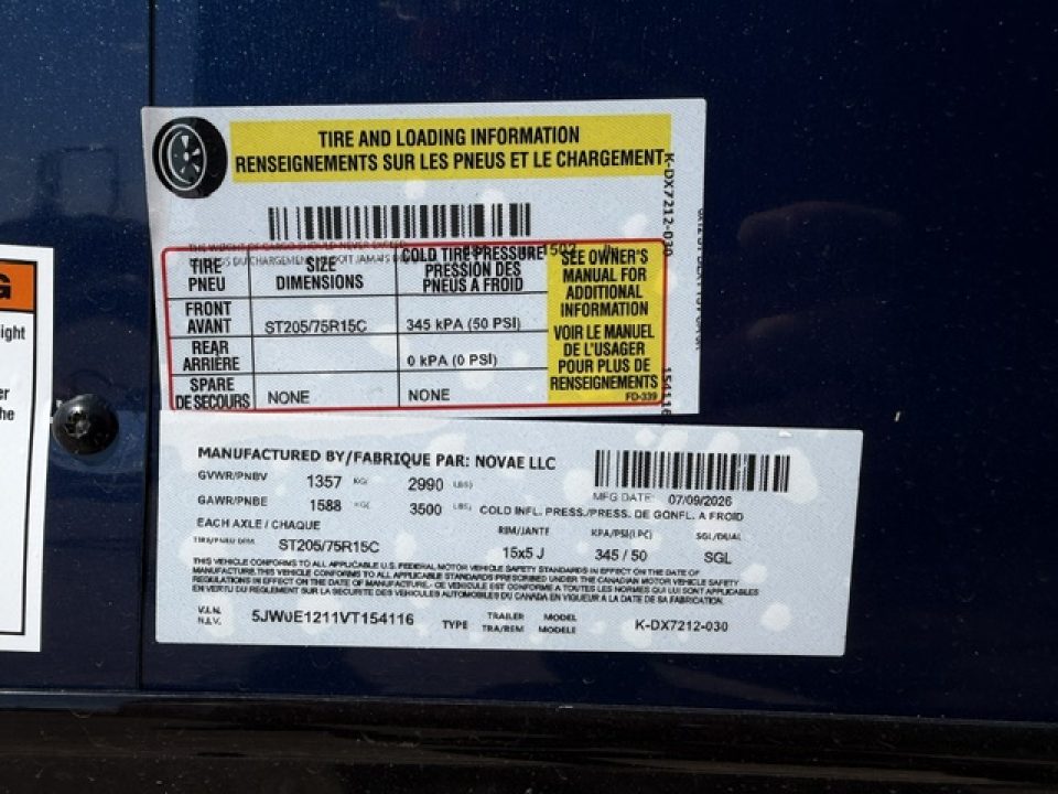 New 2027 Look Trailers 6X12 ST DLX V-NOSE Cargo / Enclosed Trailer- Indigo Blue