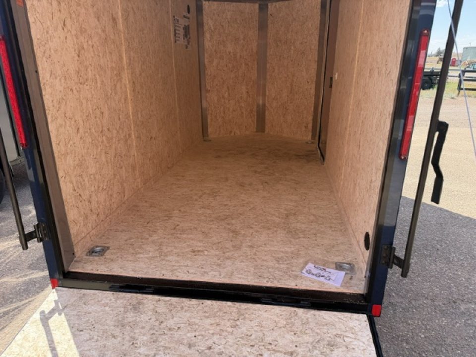 New 2027 Look Trailers 6X12 ST DLX V-NOSE Cargo / Enclosed Trailer- Indigo Blue