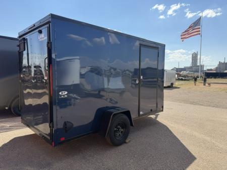 New 2027 Look Trailers 6X12 ST DLX V-NOSE Cargo / Enclosed Trailer- Indigo Blue