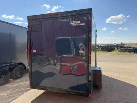 New 2027 Look Trailers 6X12 ST DLX V-NOSE Cargo / Enclosed Trailer- Indigo Blue