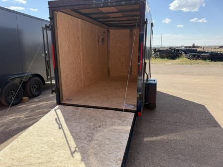 New 2027 Look Trailers 6X12 ST DLX V-NOSE Cargo / Enclosed Trailer- Indigo Blue