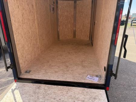 New 2027 Look Trailers 6X12 ST DLX V-NOSE Cargo / Enclosed Trailer- Indigo Blue