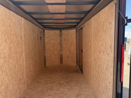 New 2027 Look Trailers 6X12 ST DLX V-NOSE Cargo / Enclosed Trailer- Indigo Blue