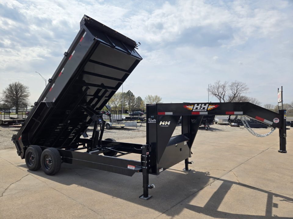 New 2027 H&H Trailers 83x16 Industrial Gooseneck 16K Dump Trailer