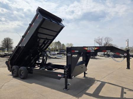 New 2027 H&H Trailers 83x16 Industrial Gooseneck 16K Dump Trailer